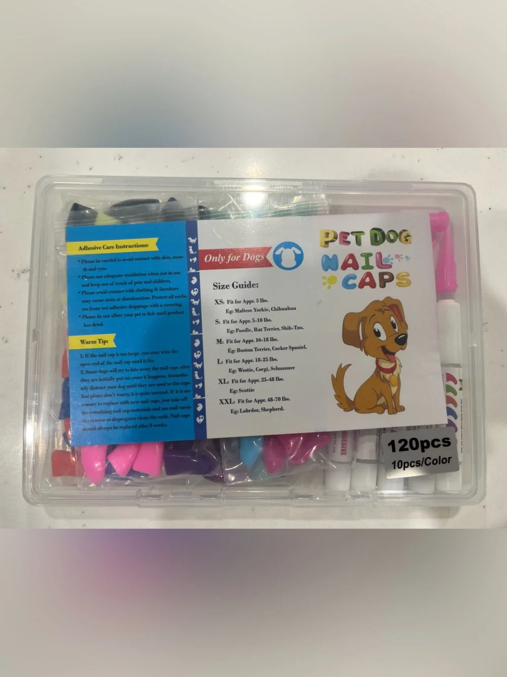XL Dog Nail Caps